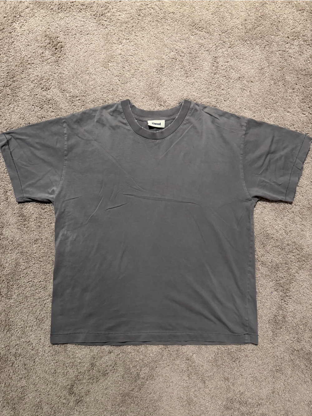 Classic Crewneck T-Shirt in Charcoal Gray